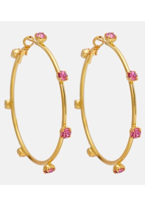 Magda Butrym Embellished gold-plated hoop earrings