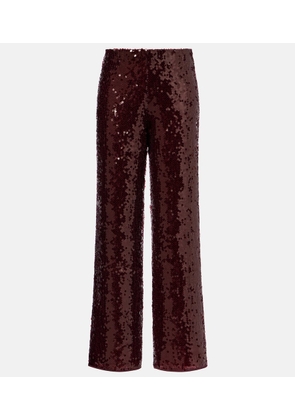 Oseree Marylin sequined wide-leg pants