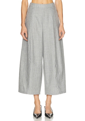 American Vintage Dirow Pant in Rayures Grises - Grey. Size M (also in S, XS).