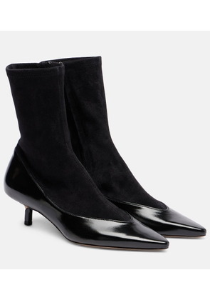 Jacquemus Tourni leather and suede ankle boots
