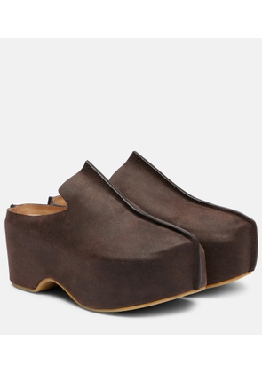 JW Anderson Suede platform mules