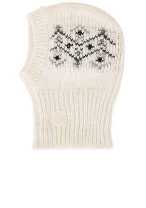 Moncler Balaclava in Natural - Neutral. Size all.