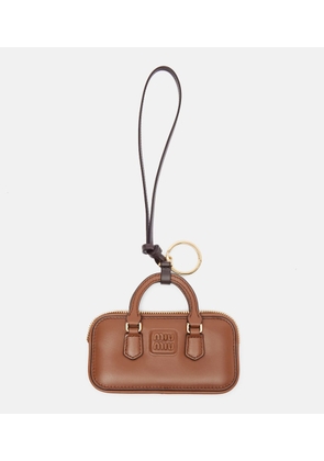 Miu Miu Arcadie leather bag charm