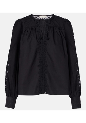 Ulla Johnson Kady lace-trimmed cotton blouse