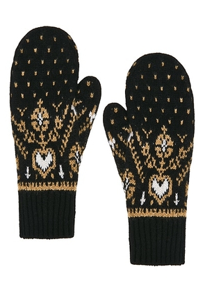 KHAITE Christel Mitten in Black - Black. Size all.