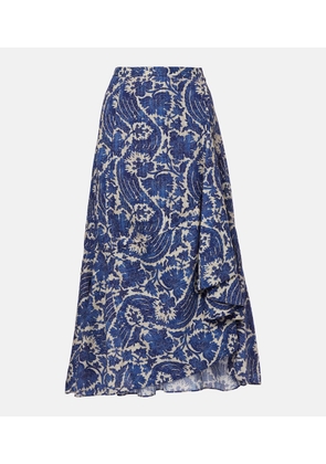 Ulla Johnson Sabina printed cotton-blend maxi skirt