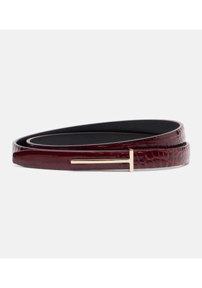 Tom Ford Croc-effect leather belt