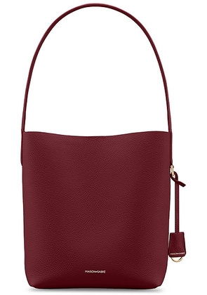 MAISON de SABRÉ Bucket Soft Tote in Plum Nude - Burgundy. Size all.