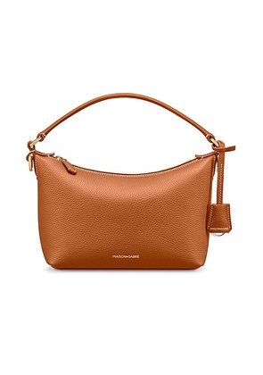 MAISON de SABRÉ Trapezoid Hobo in Pecan Brown - Nude. Size all.