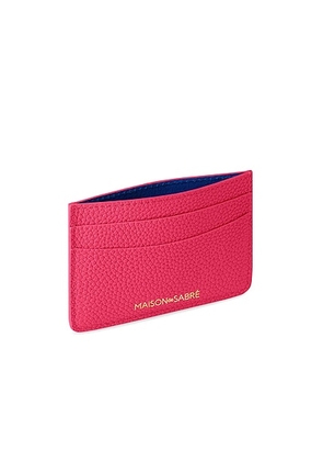 MAISON de SABRÉ Card Holder in Shibuya Fuchsia - Fuchsia. Size all.