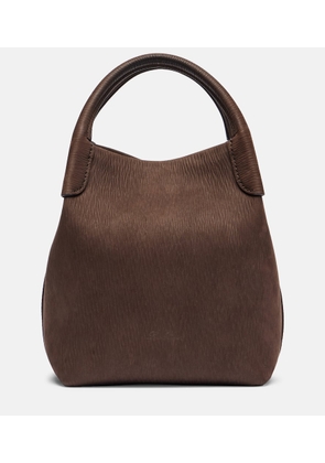 Loro Piana Bale Small leather bucket bag