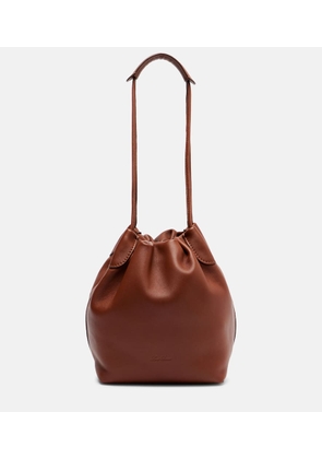 Loro Piana Bale Softy Small leather bucket bag