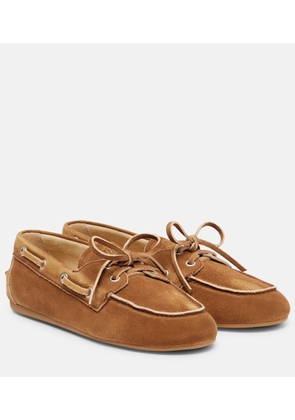 Miu Miu Suede boat shoes