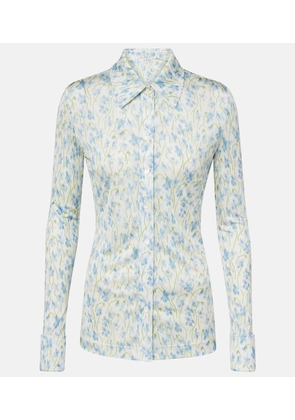 Loewe Floral satin jersey shirt