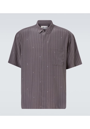 Saint Laurent Cassandre silk crepe de chine shirt