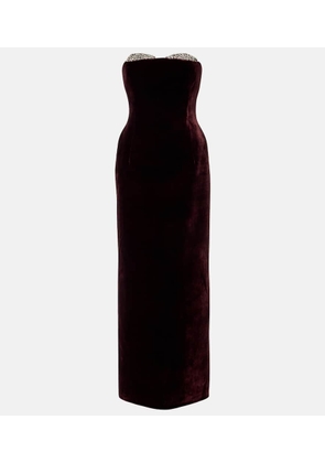 The New Arrivals Ilkyaz Ozel Noelie embellished velvet gown