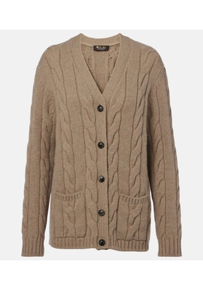 Loro Piana Napier cable-knit cashmere cardigan