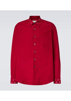 Our Legacy Above embellished cotton poplin shirt