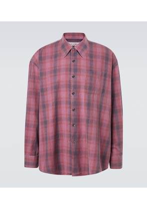 Our Legacy Borrowed plaid cotton flannel shirt