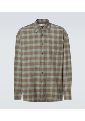 Our Legacy Borrowed checked cotton flannel shirt