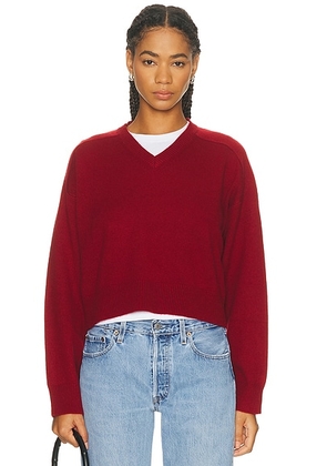Loulou de Saison Anzor Sweater in Burgundy - Burgundy. Size L (also in M, S, XS).