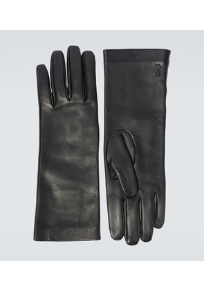 Saint Laurent Cassandre leather gloves
