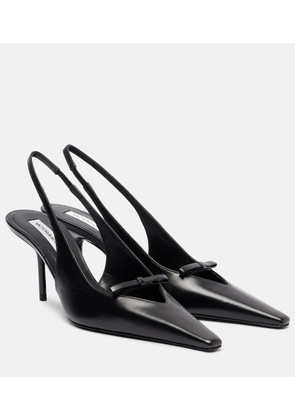 Victoria Beckham 75 leather slingback pumps
