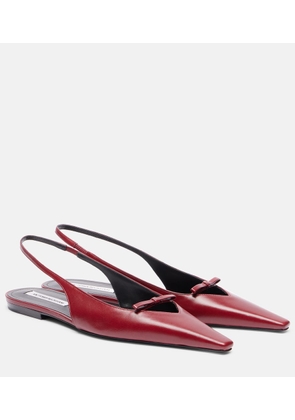Victoria Beckham Leather slingback flats