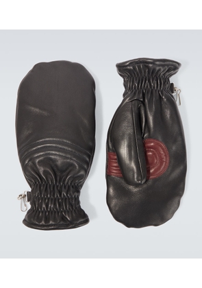 Our Legacy Spheric shearling-lined leather mittens