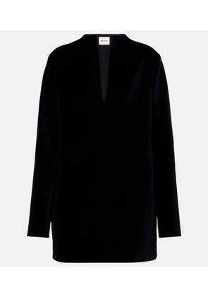 Khaite Aleena velvet minidress