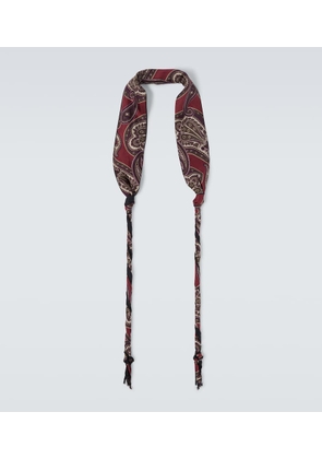 Our Legacy Twisted paisley silk tie