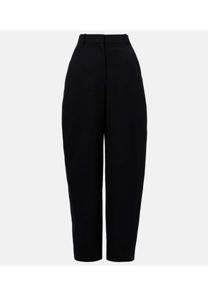 Givenchy Cocoon wool grain de poudre barrel-leg pants