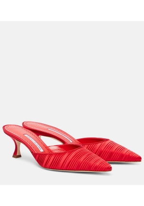 Manolo Blahnik Carolyne 50 satin muels