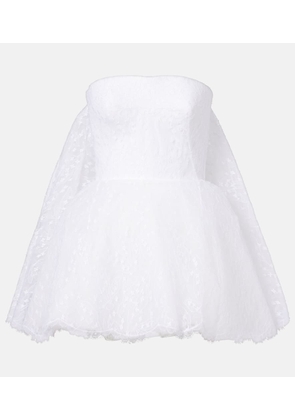 Givenchy Caped lace bustier dress