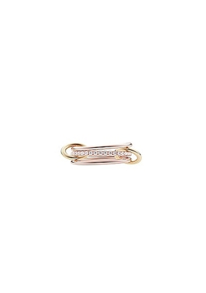 Spinelli Kilcollin Sonny SG Ring in 18k Rose Gold  18k Yellow Gold  & White Diamond - Rose Gold. Size 5 (also in 6, 7, 8).