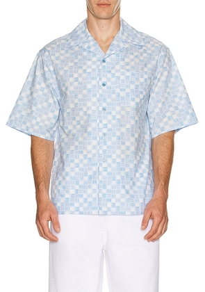 Marni Cuban Collar Bowling Shirt in Sky - Blue. Size 46 (also in 48, 50).