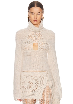 Karen Arcanjo Anja Sweater in Cream - Cream. Size 38/40 (also in ).