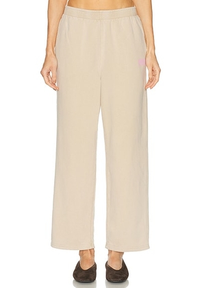 American Vintage Plizzy Sweatpant in Dune Vintage - Beige. Size L (also in XS, S, M).