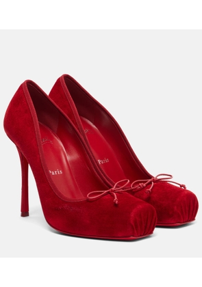 Christian Louboutin Cassia Nodo 100 suede pumps