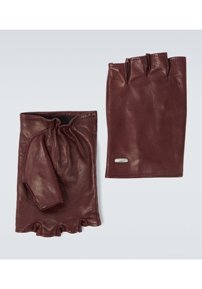 Our Legacy Biker leather fingerless gloves