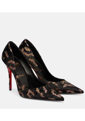 Christian Louboutin Miss Z leopard-print velvet pumps