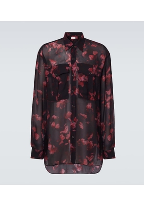 Dries Van Noten Sheer floral shirt