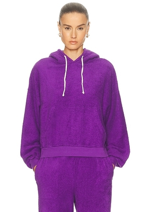 American Vintage Bobypark Hoodie in Figue - Purple. Size L (also in M, S).