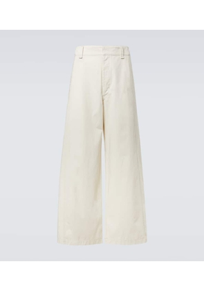 Lemaire Cotton twill wide-leg pants