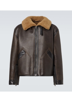 Lemaire Shearling-lined leather jacket
