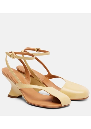 Dries Van Noten 75 leather wedge sandals