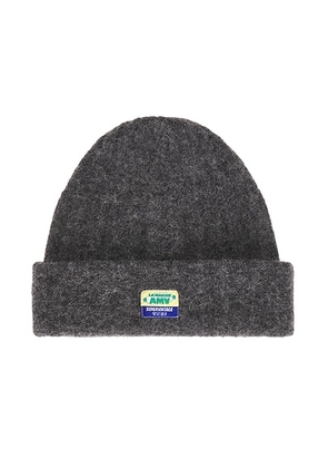 American Vintage Vitow Beanie in Acier Chine - Grey. Size all.