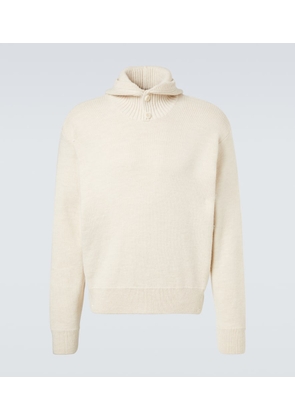 Lemaire Hooded alpaca and wool-blend sweater