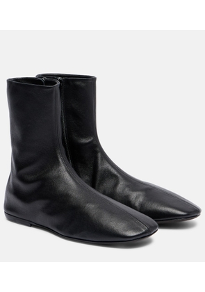 Dries Van Noten Globe leather ankle boots