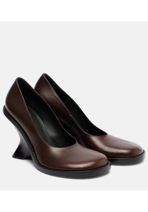 Dries Van Noten 95 leather wedges